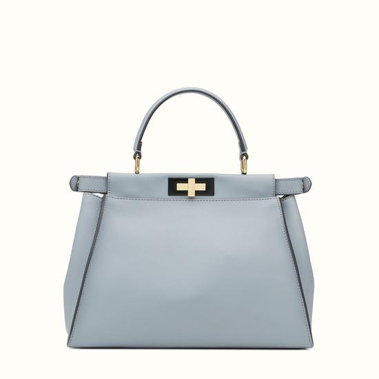 FENDI ピーカブー コピー スレートグレー ハンドバッグ 8BN2903ZNF04QY